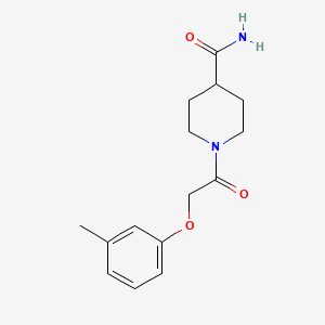 1-[(3-methylphenoxy)acetyl]-4-piperidinecarboxamide