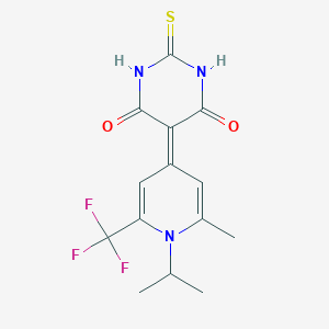 5-[1-isopropyl-2-methyl-6-(trifluoromethyl)-4(1H)-pyridinylidene]-2-thioxodihydro-4,6(1H,5H)-pyrimidinedione