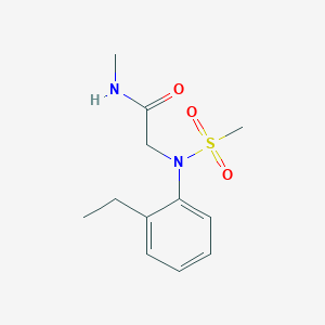 N~2~-(2-ethylphenyl)-N~1~-methyl-N~2~-(methylsulfonyl)glycinamide