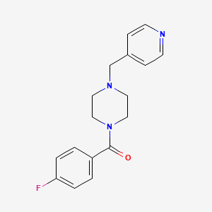 molecular formula C17H18FN3O B5769335 (4-FLUOROPHENYL)[4-(4-PYRIDYLMETHYL)PIPERAZINO]METHANONE 