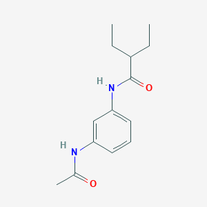 molecular formula C14H20N2O2 B5769347 N-(3-acetamidophenyl)-2-ethylbutanamide 