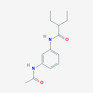 N-[3-(acetylamino)phenyl]-2-ethylbutanamide