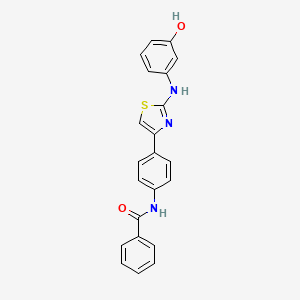 molecular formula C22H17N3O2S B5769425 N-[4-[2-(3-hydroxyanilino)-1,3-thiazol-4-yl]phenyl]benzamide CAS No. 325805-97-8