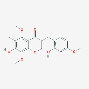 molecular formula C20H22O7 B057695 Ophiopogonanone F 