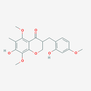 molecular formula C20H22O7 B057695 Ophiopogonanone F CAS No. 588706-67-6