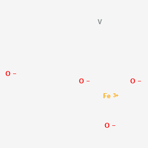 molecular formula FeO4V-5 B576961 Iron vanadium tetraoxide CAS No. 13977-56-5