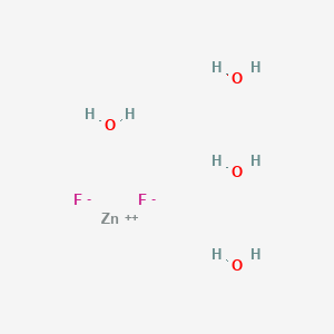 molecular formula F2H8O4Zn B576962 zinc;difluoride;tetrahydrate CAS No. 13986-18-0