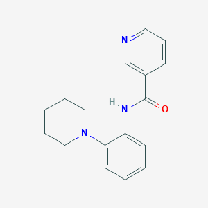 molecular formula C17H19N3O B5769647 N-[2-(piperidin-1-yl)phenyl]pyridine-3-carboxamide 