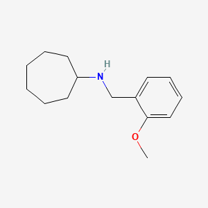 molecular formula C15H23NO B5769696 N-[(2-methoxyphenyl)methyl]cycloheptanamine 