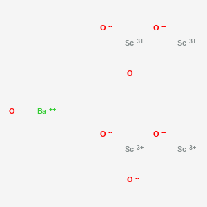 molecular formula BaO7Sc4 B576978 Barium tetrascandium heptaoxide CAS No. 12370-62-6