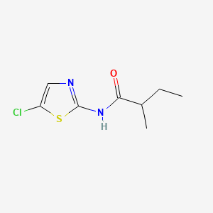 molecular formula C8H11ClN2OS B576982 N-(5-Chloro-1,3-thiazol-2-yl)-2-methylbutanamide CAS No. 13915-76-9