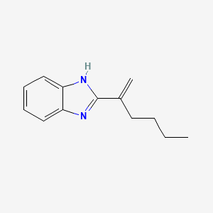 molecular formula C13H16N2 B576986 2-(Hex-1-en-2-yl)-1H-benzo[d]imidazole CAS No. 13786-50-0