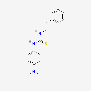 molecular formula C19H25N3S B5769867 N-[4-(DIETHYLAMINO)PHENYL]-N'-PHENETHYLTHIOUREA 