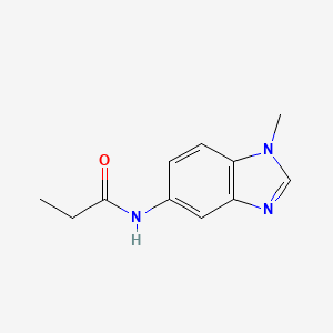 molecular formula C11H13N3O B5769892 N-(1-methyl-1H-benzimidazol-5-yl)propanamide 