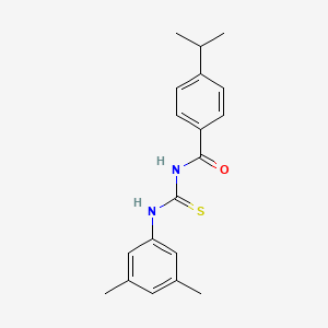 molecular formula C19H22N2OS B5769903 N-[(3,5-dimethylphenyl)carbamothioyl]-4-(propan-2-yl)benzamide 