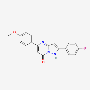 molecular formula C19H14FN3O2 B5769932 2-(4-fluorophenyl)-5-(4-methoxyphenyl)-1H-pyrazolo[1,5-a]pyrimidin-7-one 