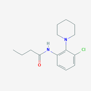 molecular formula C15H21ClN2O B5769965 N-(3-chloro-2-piperidin-1-ylphenyl)butanamide 