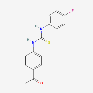 molecular formula C15H13FN2OS B5769971 1-(4-Acetylphenyl)-3-(4-fluorophenyl)thiourea 