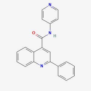 molecular formula C21H15N3O B5770018 2-phenyl-N-(pyridin-4-yl)quinoline-4-carboxamide 