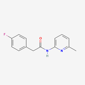 molecular formula C14H13FN2O B5770034 2-(4-fluorophenyl)-N-(6-methylpyridin-2-yl)acetamide 