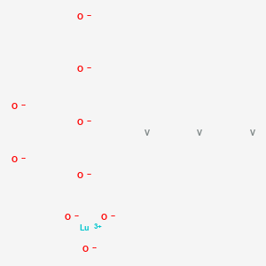 molecular formula LuO9V3-15 B577004 Lutetium trivanadium nonaoxide CAS No. 13568-57-5