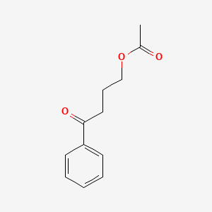 molecular formula C12H14O3 B577011 4-Oxo-4-phenyl-1-acetoxybutane CAS No. 13210-98-5