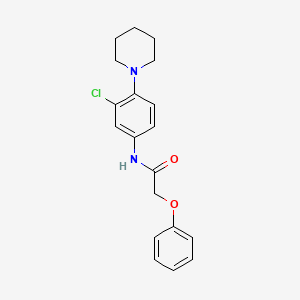 molecular formula C19H21ClN2O2 B5770212 N-[3-chloro-4-(piperidin-1-yl)phenyl]-2-phenoxyacetamide 