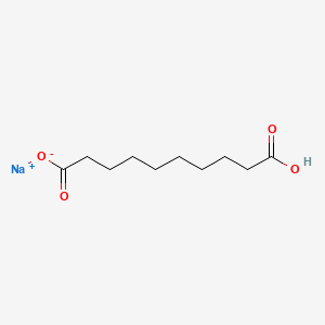 molecular formula C10H17NaO4 B577022 Sodium hydrogen sebacate CAS No. 14047-57-5