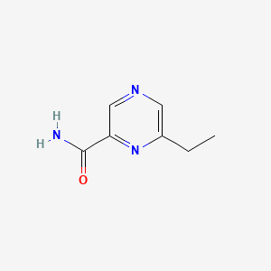 molecular formula C7H9N3O B577027 6-Ethylpyrazine-2-carboxamide CAS No. 13535-11-0