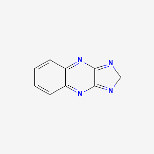 molecular formula C9H6N4 B577029 2H-Imidazo[4,5-b]quinoxaline CAS No. 13090-17-0