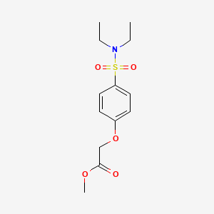 molecular formula C13H19NO5S B5770459 Methyl 2-[4-(diethylsulfamoyl)phenoxy]acetate CAS No. 114617-87-7