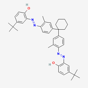 2,2'-(Cyclohexylidenebis((2-methyl-4,1-phenylene)azo))bis(4-tert-butylphenol)