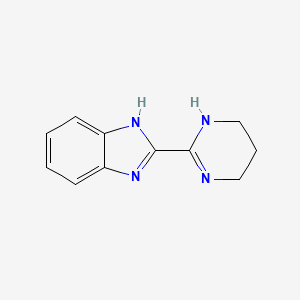2-(1,4,5,6-Tetrahydro-2-pyrimidinyl)-1H-benzimidazole