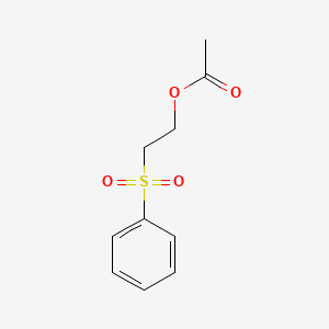 2-(Benzenesulfonyl)ethyl acetate