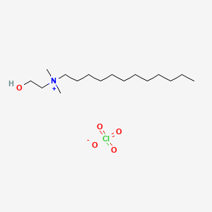 N-(2-Hydroxyethyl)-N,N-dimethyldodecan-1-aminium perchlorate