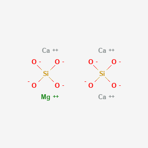 molecular formula Ca3MgO8Si2 B577067 tricalcium;magnesium;disilicate CAS No. 13596-18-4