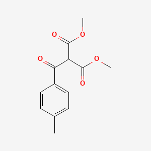 molecular formula C13H14O5 B5770770 Dimethyl 2-(4-methylbenzoyl)propanedioate 