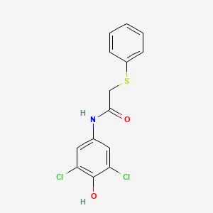 molecular formula C14H11Cl2NO2S B5770777 N-(3,5-dichloro-4-hydroxyphenyl)-2-(phenylsulfanyl)acetamide 