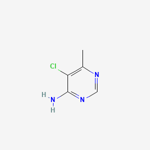 molecular formula C5H6ClN3 B577085 5-Chloro-6-methylpyrimidin-4-amine CAS No. 13040-89-6