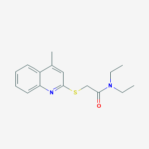 molecular formula C16H20N2OS B5770852 N,N-diethyl-2-(4-methylquinolin-2-yl)sulfanylacetamide 