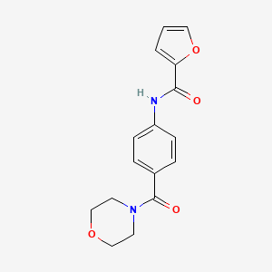 molecular formula C16H16N2O4 B5770872 N-[4-(morpholine-4-carbonyl)phenyl]furan-2-carboxamide 
