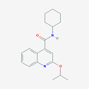molecular formula C19H24N2O2 B5770940 N-cyclohexyl-2-propan-2-yloxyquinoline-4-carboxamide 