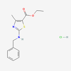Ethyl 2-(benzylamino)-4-methyl-1,3-thiazole-5-carboxylate hydrochloride