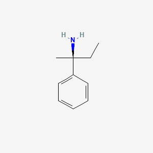 molecular formula C10H15N B577099 (2S)-2-phenylbutan-2-amine CAS No. 13088-92-1