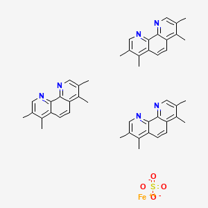 molecular formula C48H48FeN6O4S B577100 iron(2+);3,4,7,8-tetramethyl-1,10-phenanthroline;sulfate CAS No. 14639-04-4