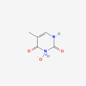 molecular formula C5H6N2O3 B577101 5-Methyl-3-oxo-3lambda~5~-pyrimidine-2,4(1H,3H)-dione CAS No. 10501-89-0