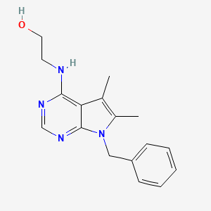 molecular formula C17H20N4O B5771064 2-[(7-BENZYL-5,6-DIMETHYL-7H-PYRROLO[2,3-D]PYRIMIDIN-4-YL)AMINO]-1-ETHANOL 