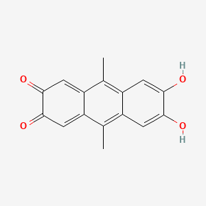 6,7-Dihydroxy-9,10-dimethylanthracene-2,3-dione