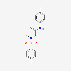 molecular formula C17H20N2O3S B5771086 N~2~-methyl-N-(4-methylphenyl)-N~2~-[(4-methylphenyl)sulfonyl]glycinamide 