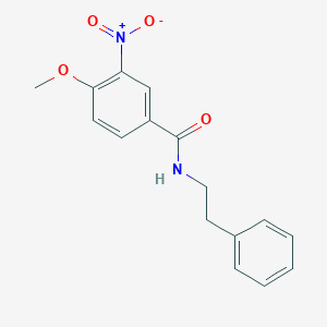 molecular formula C16H16N2O4 B5771098 4-methoxy-3-nitro-N-phenethylbenzamide 